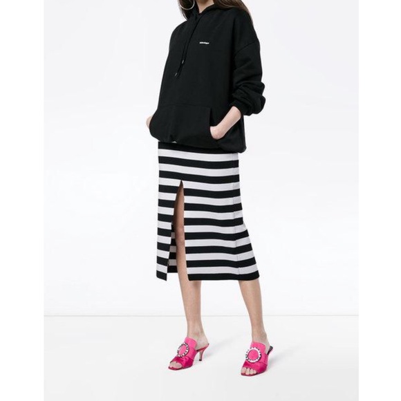 Proenza Schouler Striped Knit Midi Skirt NWT L
